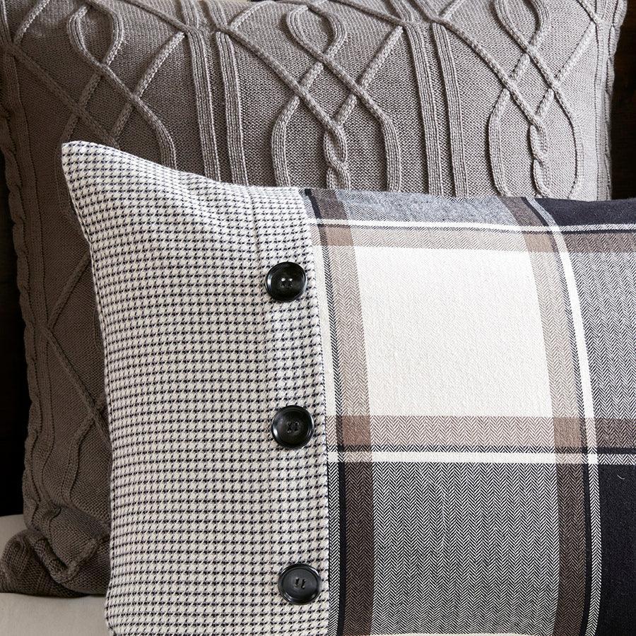 Urban Cabin Cotton Jacquard Comforter Set Brown King Olliix.com