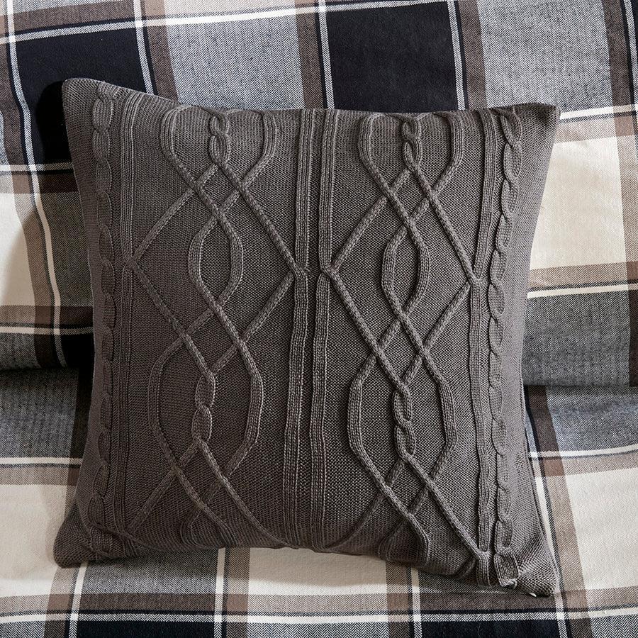 Urban Cabin Cotton Jacquard Comforter Set Brown King Olliix.com