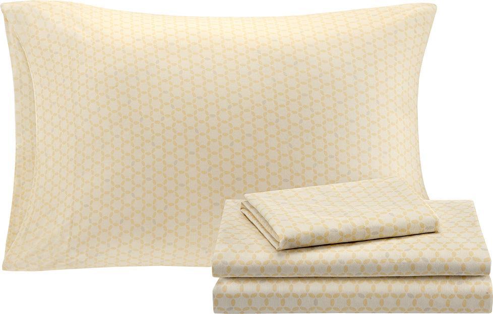 Vaughn Complete Comforter and Cotton Sheet Set Taupe Queen Olliix.com