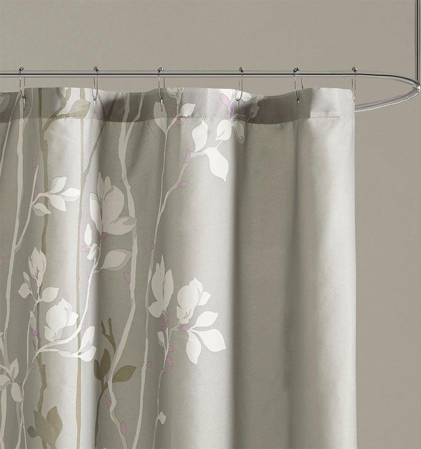 Vaughn Shower Curtain Grey Olliix.com