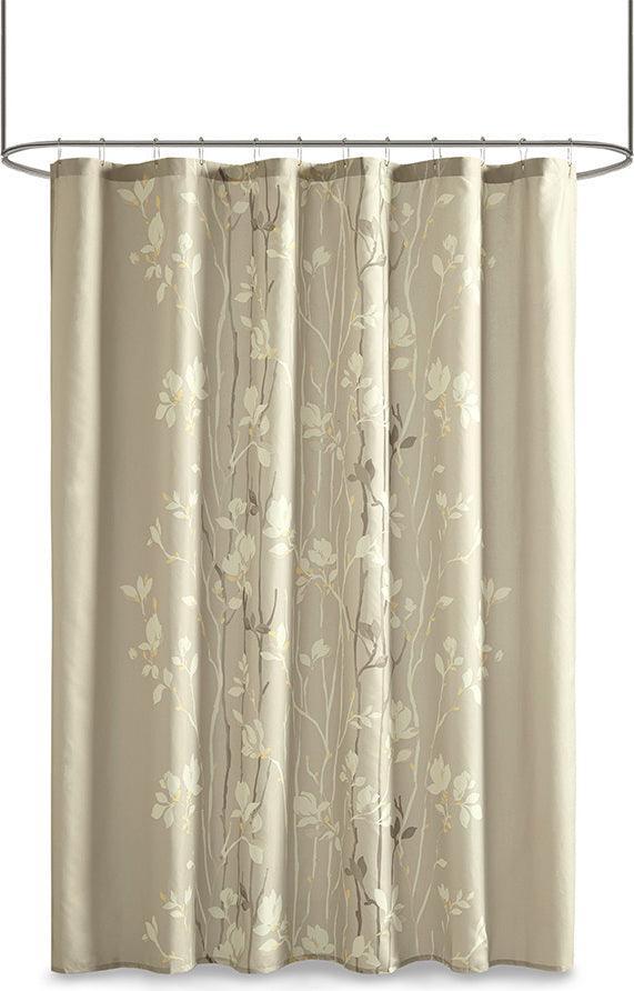 Vaughn Shower Curtain Taupe Olliix.com