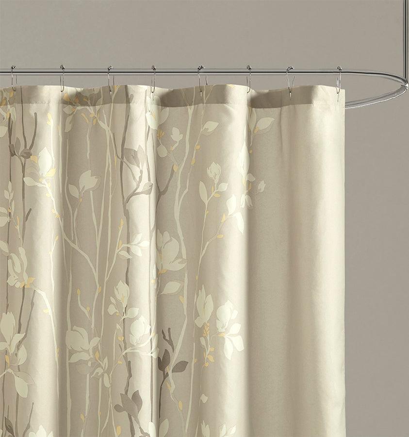 Vaughn Shower Curtain Taupe Olliix.com