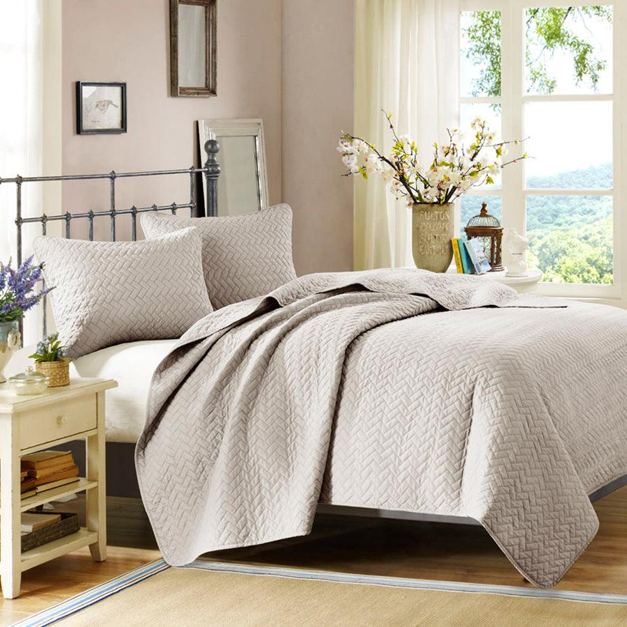 Velvet King Touch Coverlet Set Linen Olliix.com