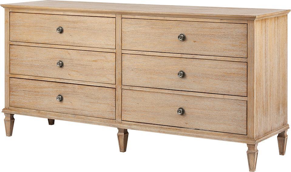 Victoria 6-Drawer Dresser Light Natural Olliix.com