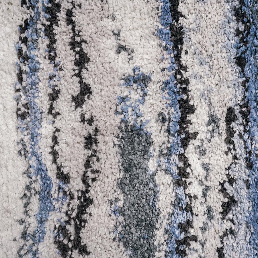 Watercolor Abstract Stripe Woven Area Rug Blue MP35-8042 Olliix.com