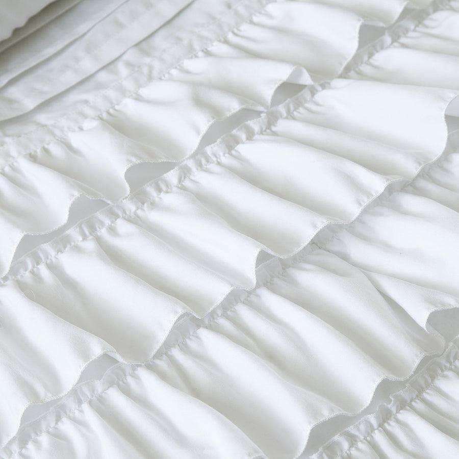 Waterfall 20 " D Comforter Set White Full/Queen Olliix.com