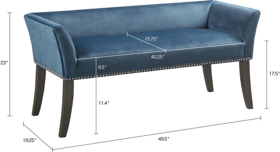 Welburn Accent Bench Blue Olliix.com