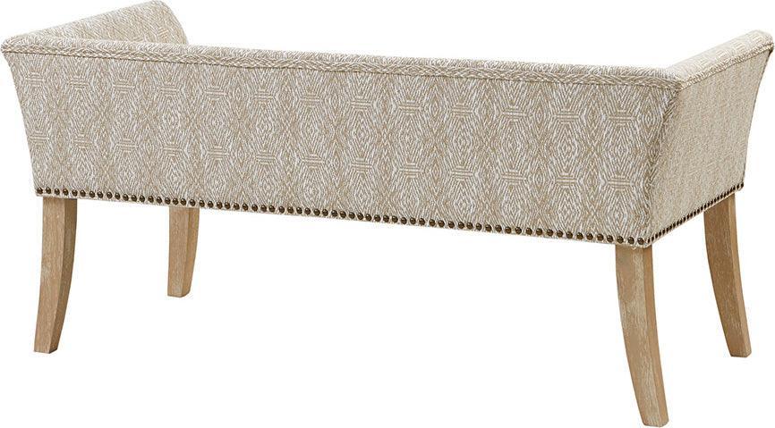 Welburn Accent Bench Taupe Multicolor Olliix.com