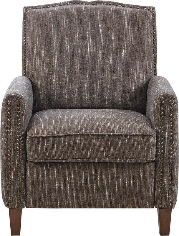 Wells Push Back Recliner Brown Olliix.com