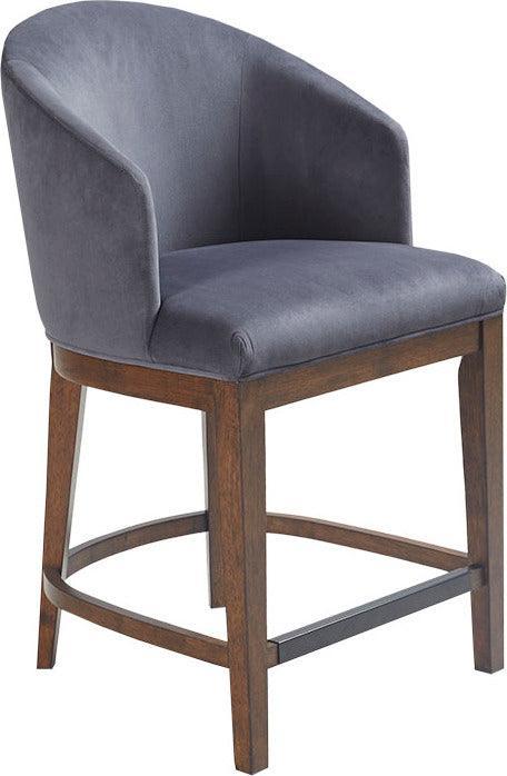 Wheaton 25" Upholstered Counter Stool Walnut Olliix.com