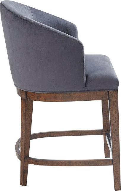 Wheaton 25" Upholstered Counter Stool Walnut Olliix.com