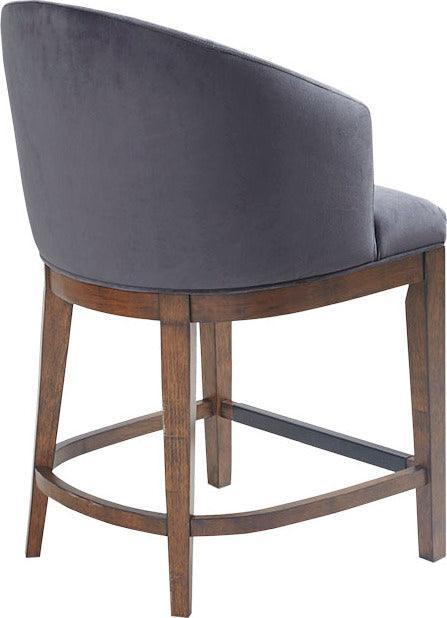 Wheaton 25" Upholstered Counter Stool Walnut Olliix.com