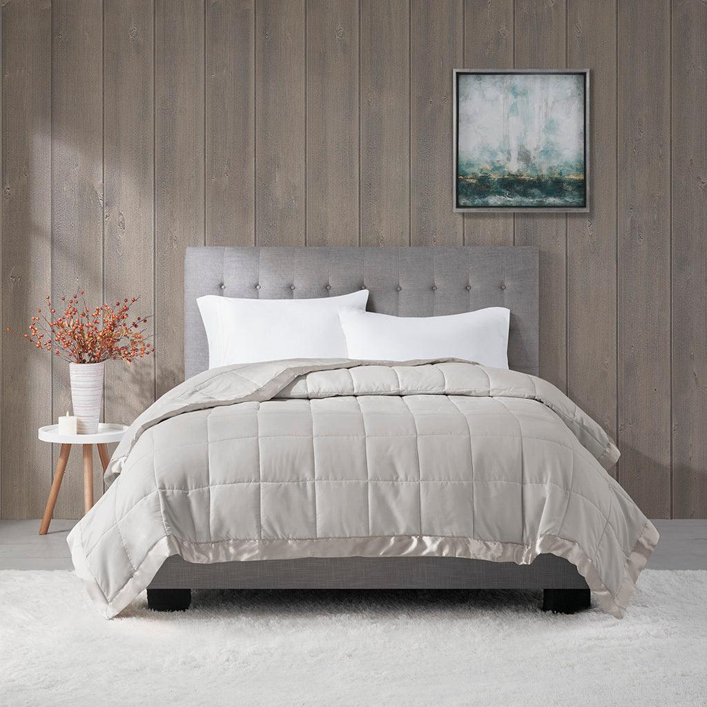 Windom All Season Full/Queen Alternative Blanket Gray Olliix.com