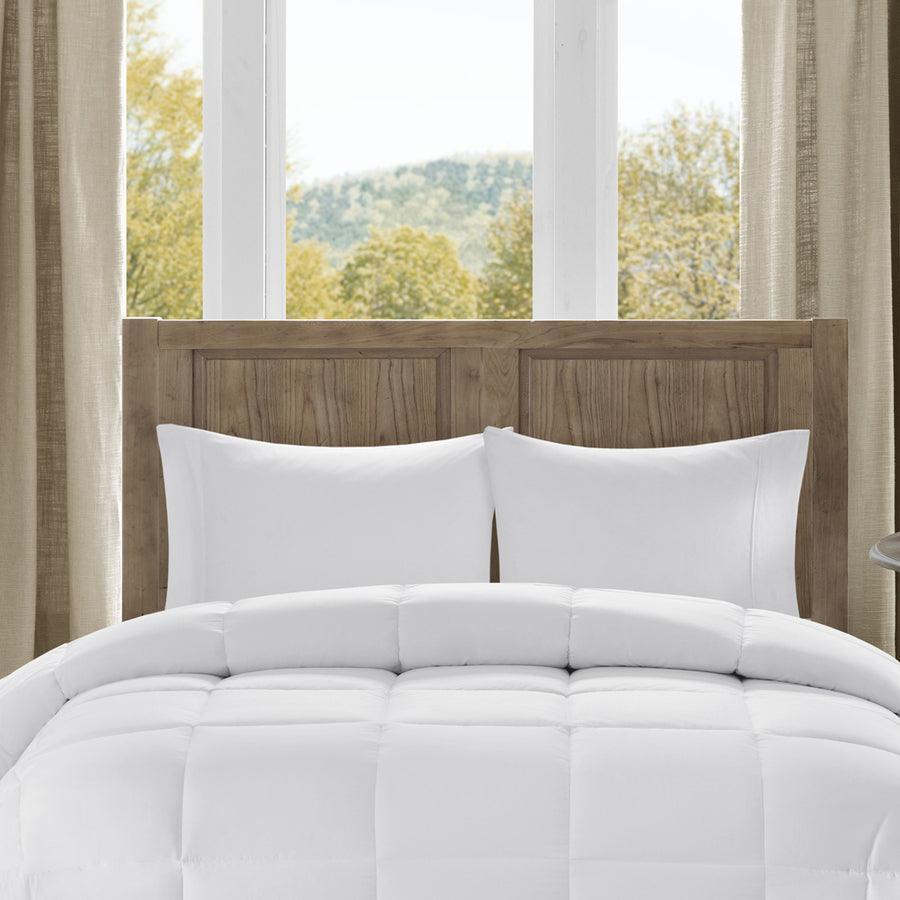 Winfield 300 TC Cotton Percale Luxury Down Alternative Comforter White King/Cal King Olliix.com