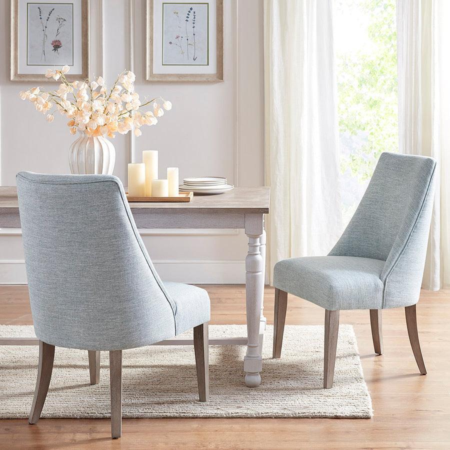 Winfield Farm House Dining Chair Set of 2 23"W x27"D x 38"H Light Blue Olliix.com