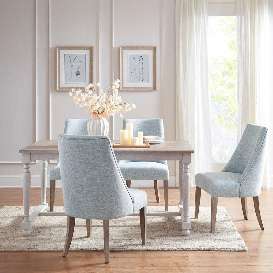 Winfield Farm House Dining Chair Set of 2 23"W x27"D x 38"H Light Blue Olliix.com