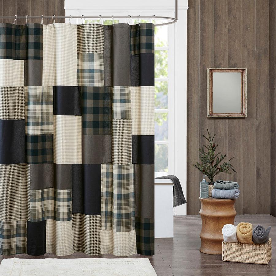 Winter Hills 100% Cotton Shower Curtain Tan Olliix.com