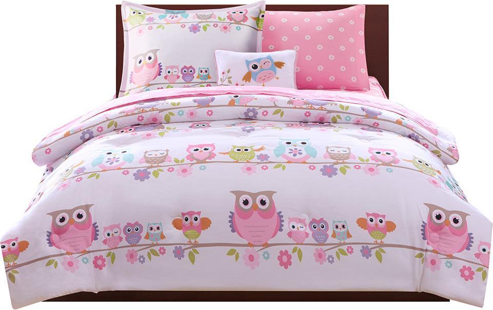 Wise Queen Wendy Owl Complete Bed and Sheet Set White Olliix.com