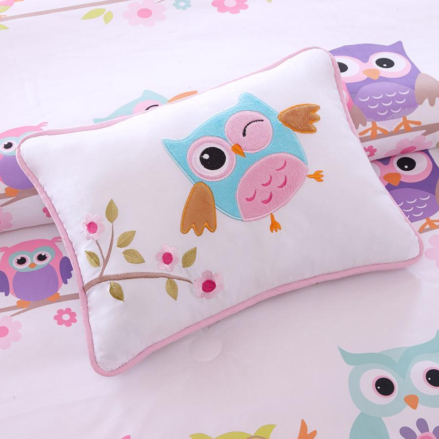 Wise Queen Wendy Owl Complete Bed and Sheet Set White Olliix.com