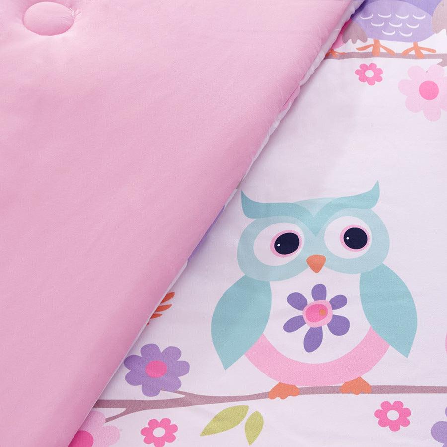 Wise Queen Wendy Owl Complete Bed and Sheet Set White Olliix.com