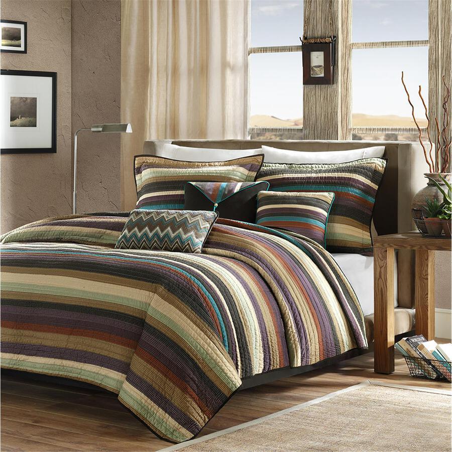 Yosemite Full/Queen Reversible Coverlet Set Multicolor Olliix.com