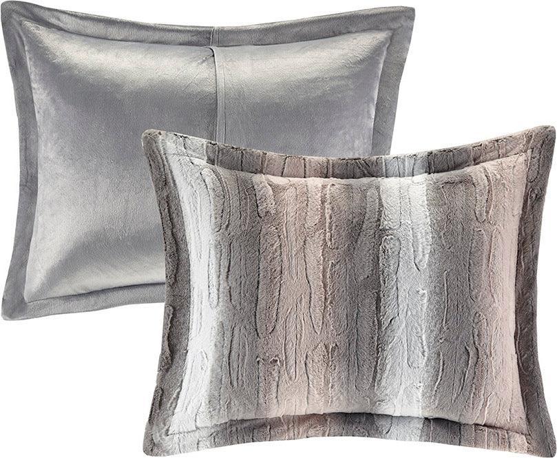 Zuri Full/Queen Comforter (Set) Blush/Gray Olliix.com