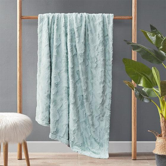 Zuri Throw  Aqua Olliix.com