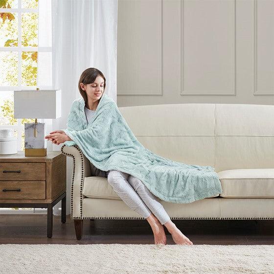 Zuri Throw  Aqua Olliix.com