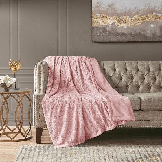 Zuri Throw  Blush Olliix.com